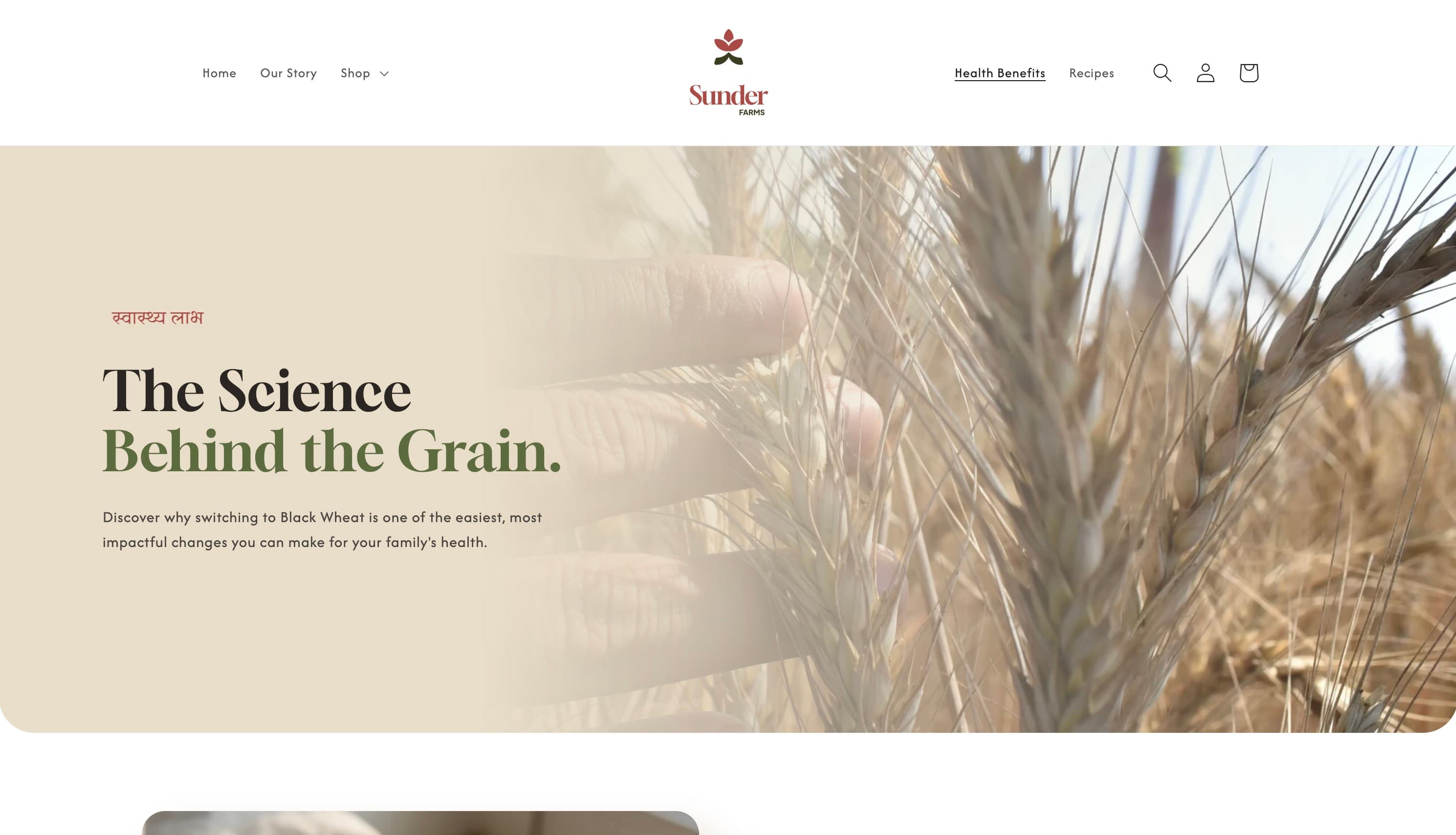 Sunder Farms health benefits and science behind the grain